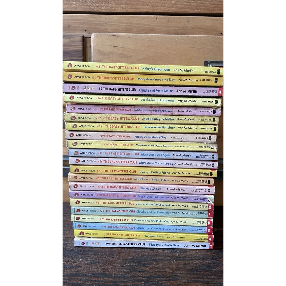Baby-Sitter's Club Vintage Paperback Book Lot Set Ann M Martin Assorted 80s #20